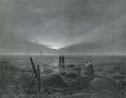 Caspar David Friedrich Moonrise over the sea china oil painting reproduction